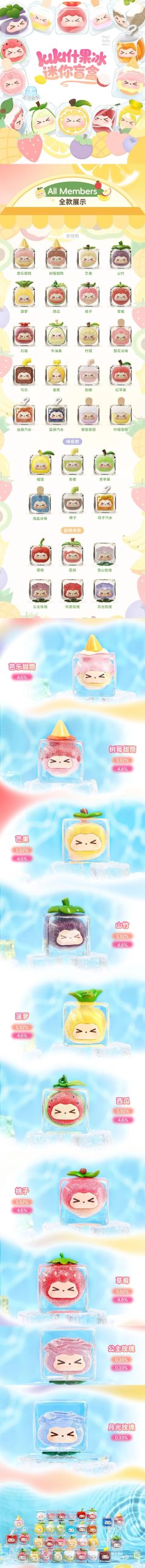 KIKI Fruit Ice Series Mini Figures, Blind Box - Image 2