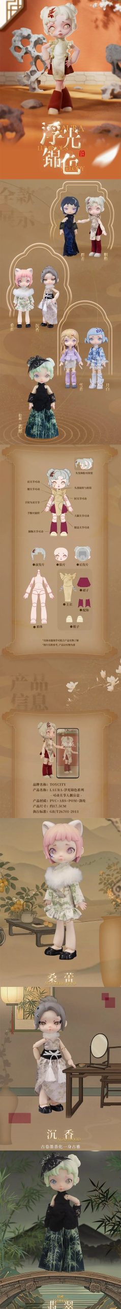 Laura Luminous Melody Series BJD Dolls, Blind Box - Image 2