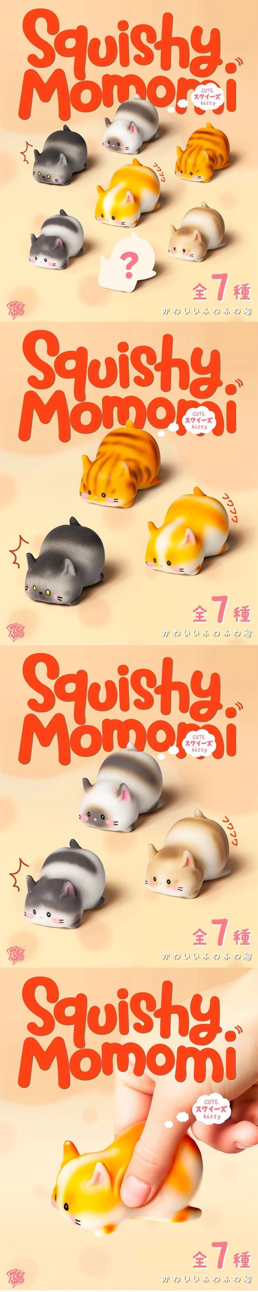 Squishy Momomi Cute Kitty Series Figures, Blind Box - Image 2
