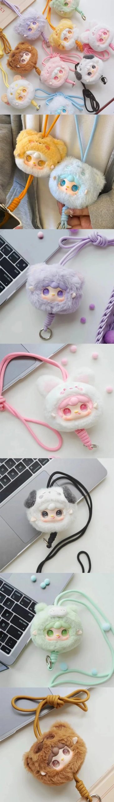 Yooki V7 Little Zoo Series-Phone Lanyard Plush Dolls, Blind Box - Image 2