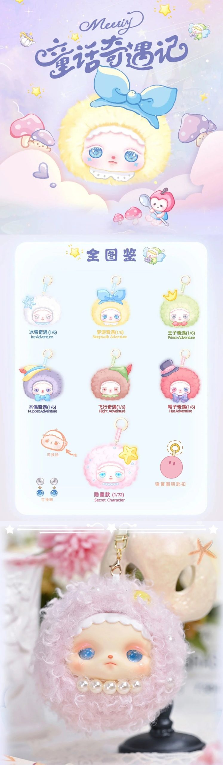 Meesiy Fairytale Series Plush Dolls, Blind Box - Image 2