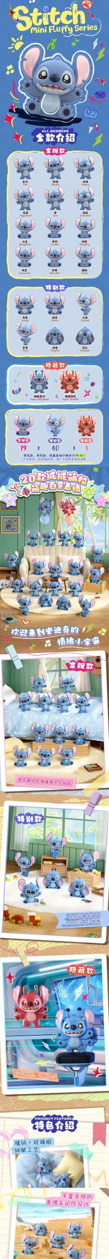 Stitch Mini Fluffy Series Figures Surprise Blind Bag - Image 2