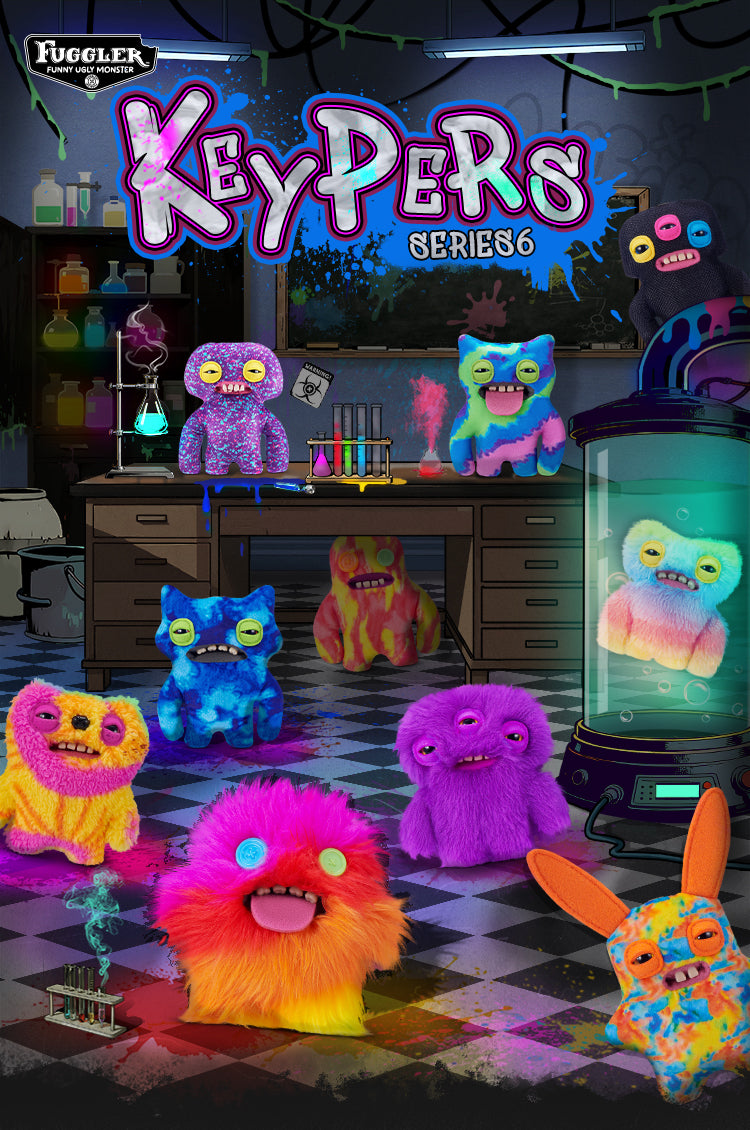 Fuggler Funny Ugly Monster Keypers V6 Series Plush Key Chain Dolls, Blind Box - Image 2