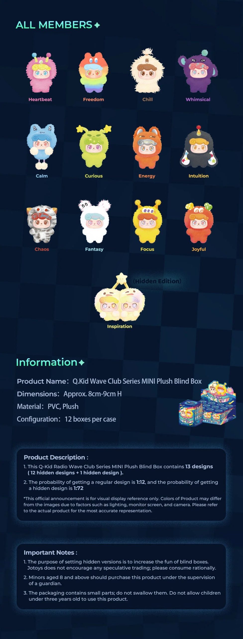 Q.KID Wave Club Series MINI Plush Blind Box - Image 3
