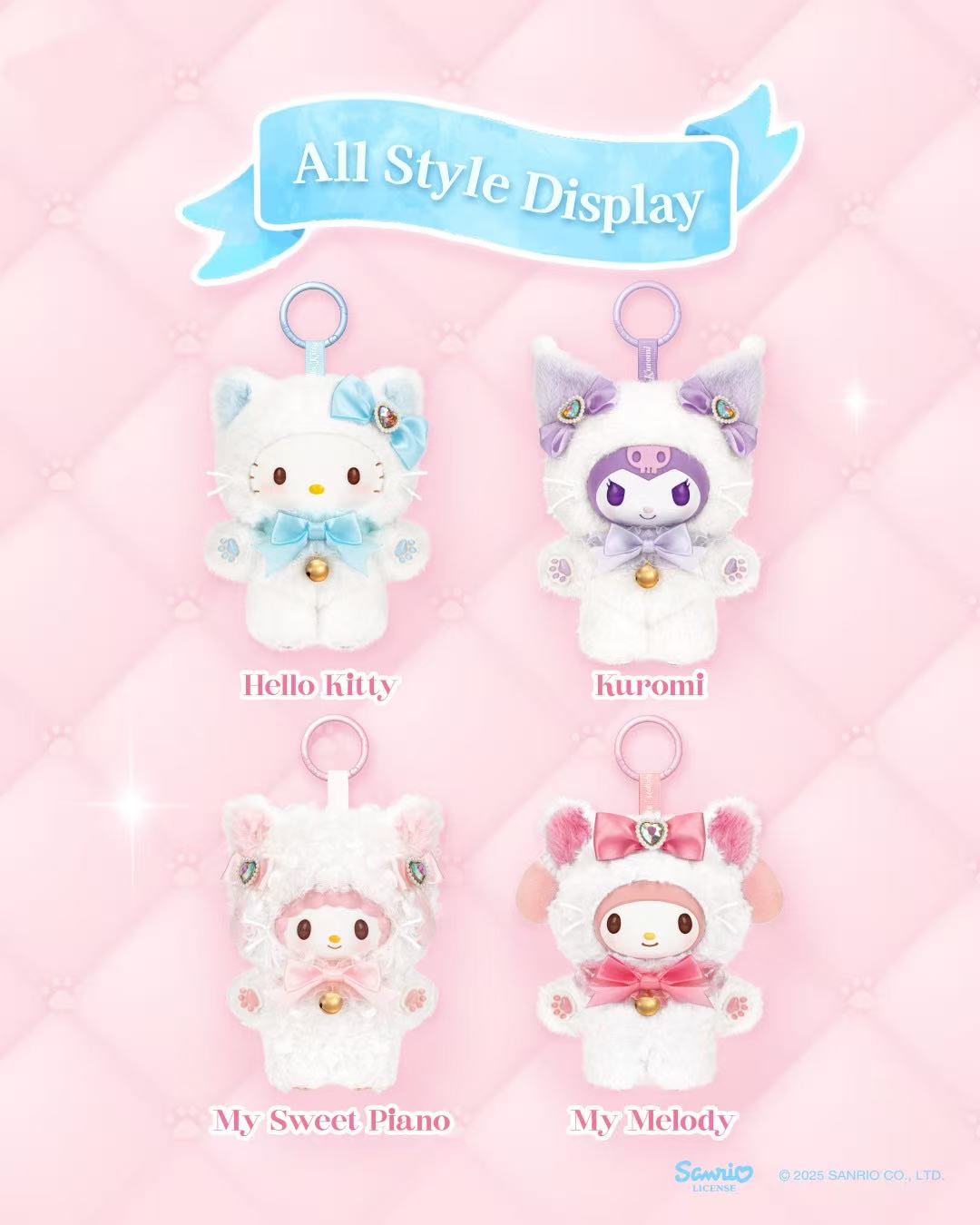 MINISO SANRI0 Characters Shining Meow Group Series Plush Relaxing Toy Blind Box - Image 2