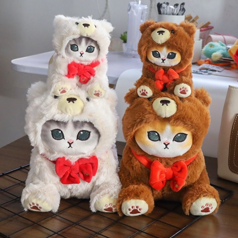 Mofusand Teddy Bear Nyan Series Plush Pendant - Image 4
