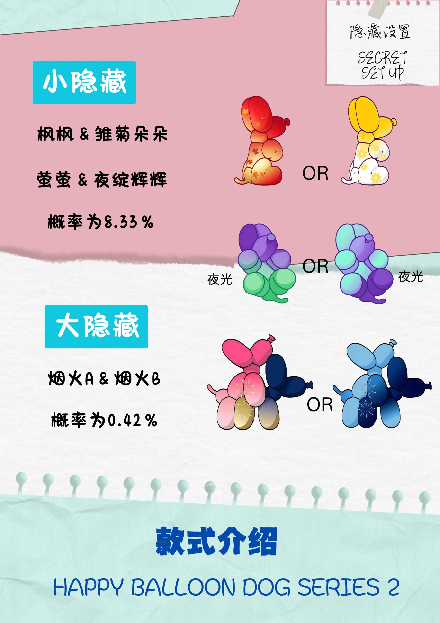 Happy Balloon Dog V2 Series Mini Bean Blind Box - Image 3