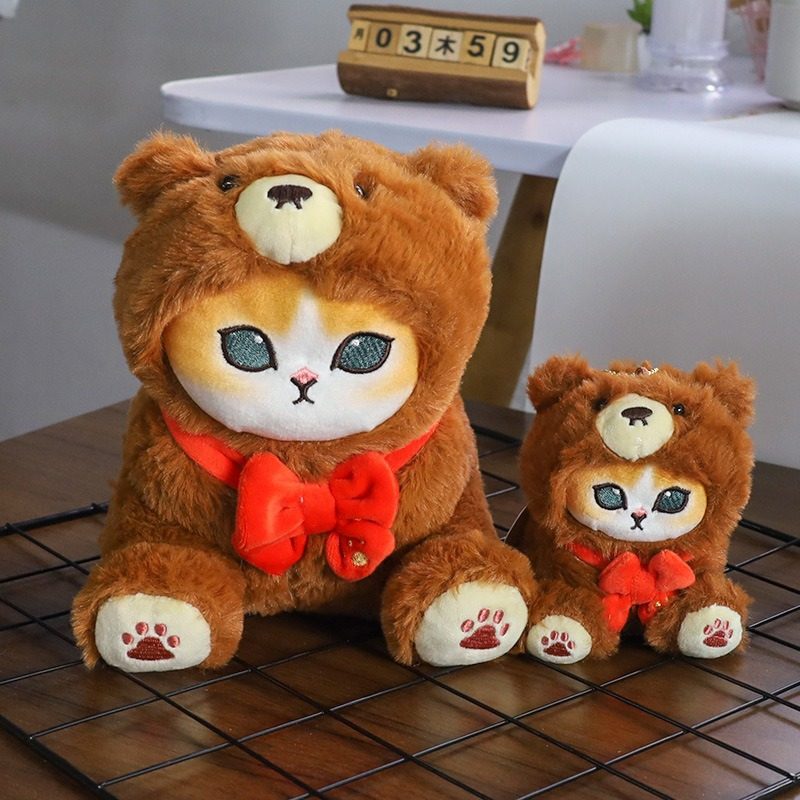 Mofusand Teddy Bear Nyan Series Plush Pendant - Image 6