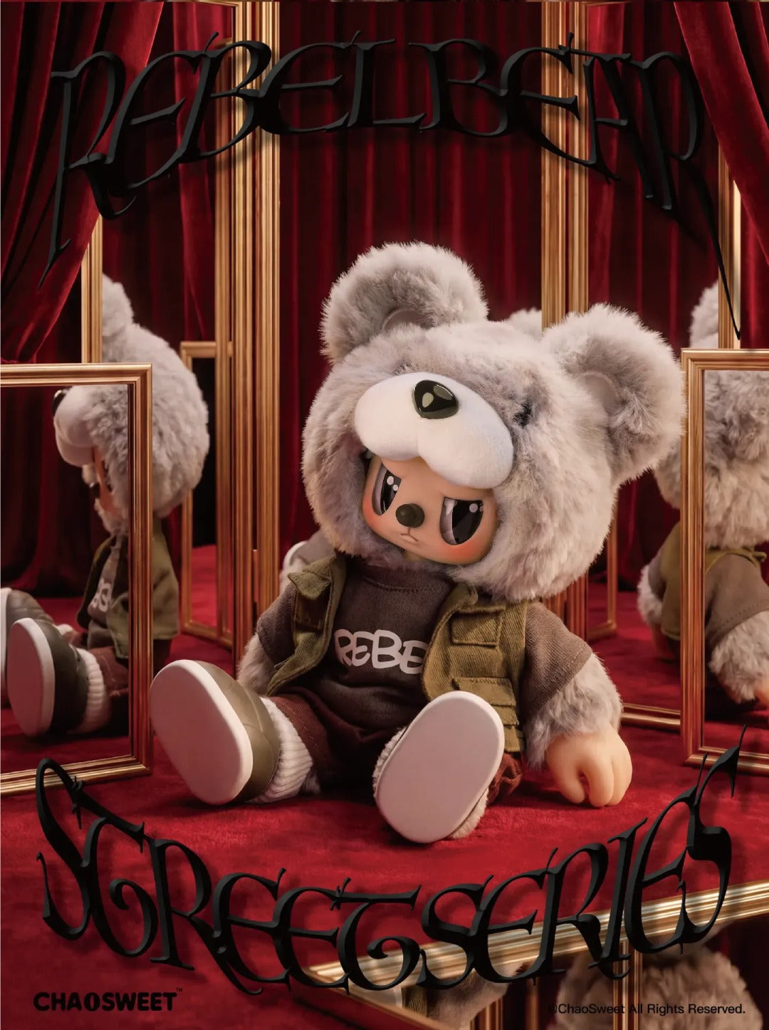 Rebel Bear The Street Series Plush Blind Box - Image 6
