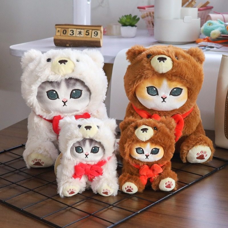 Mofusand Teddy Bear Nyan Series Plush Pendant - Image 3