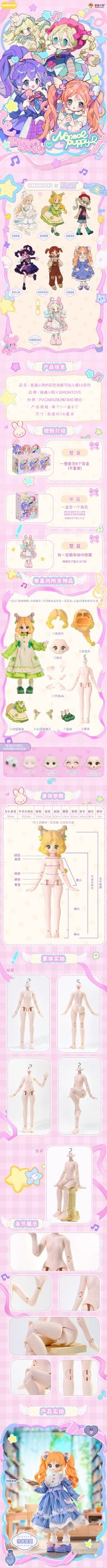 Normal Puppy Colorful Wardrobe Series 1/12 BJD Blind Box - Image 2
