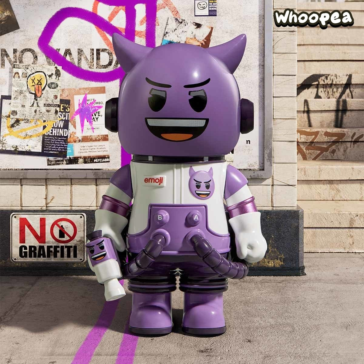 MEGA SPACE MOLLY 100% emoji Series Figures, Blind Box