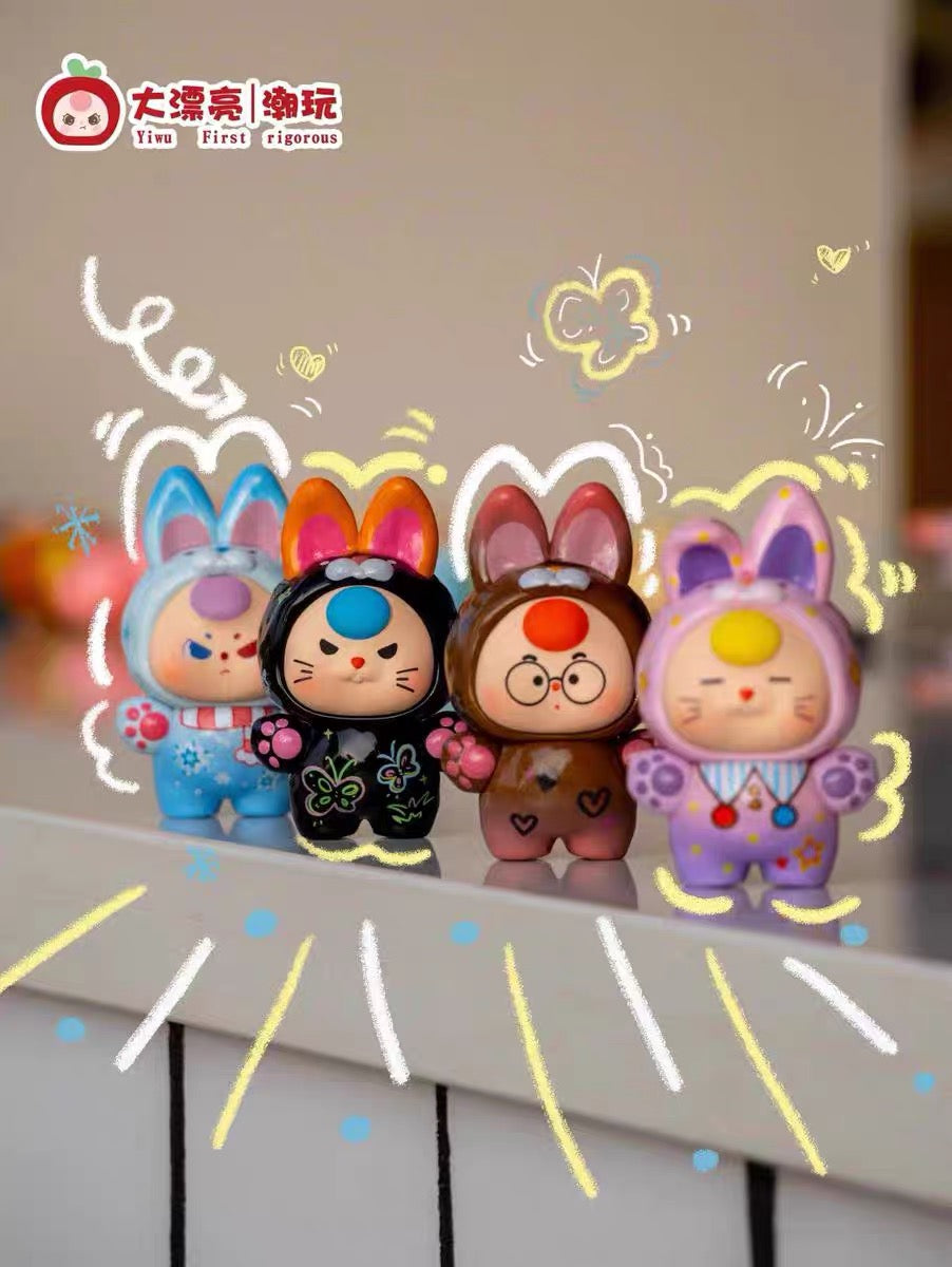 Baby Three-Dopamine Rabbit Cute Series Mini Bean, Blind Box - Image 4