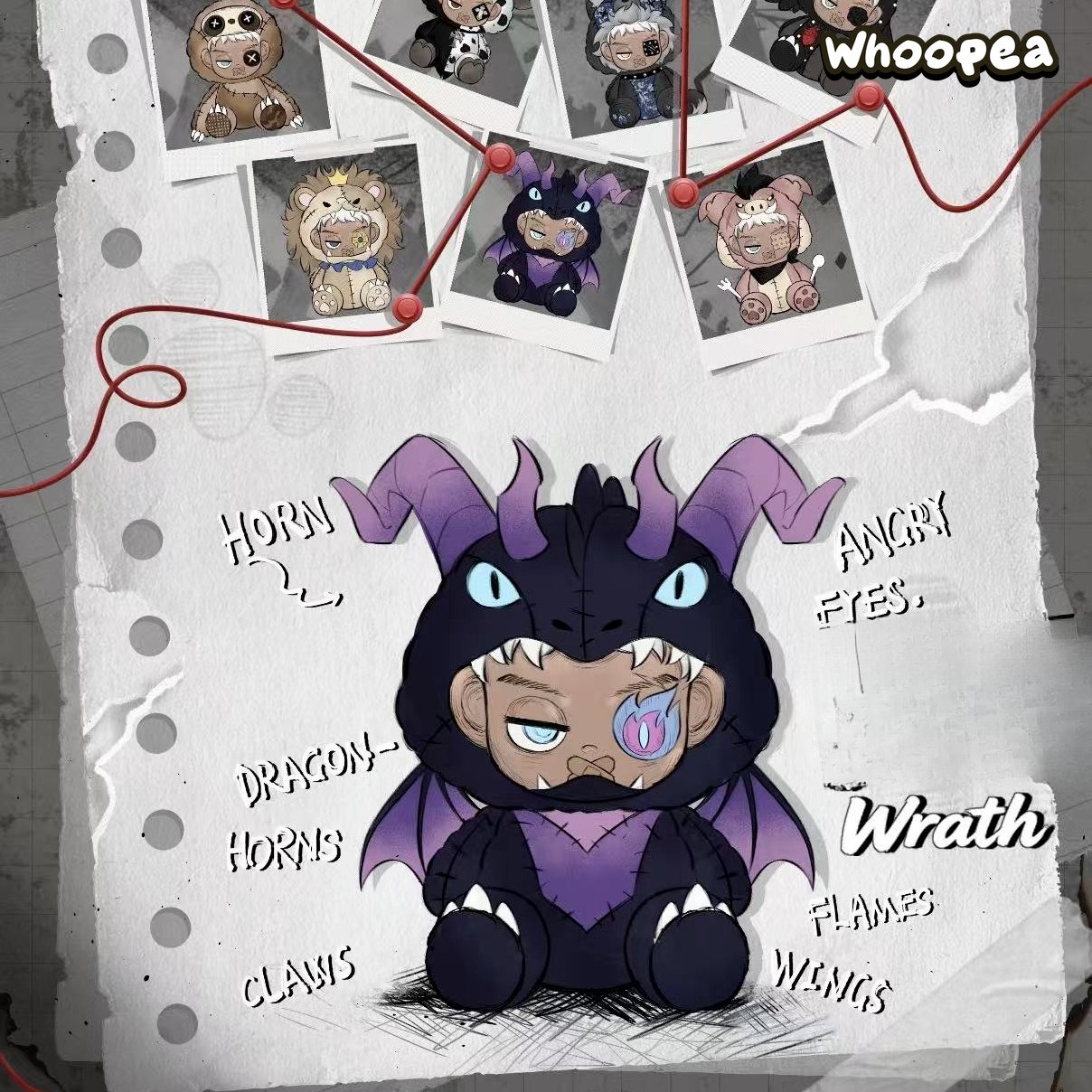 ASHNOXX Ash: The Seven Divine Melodies Series Plush Blind Box