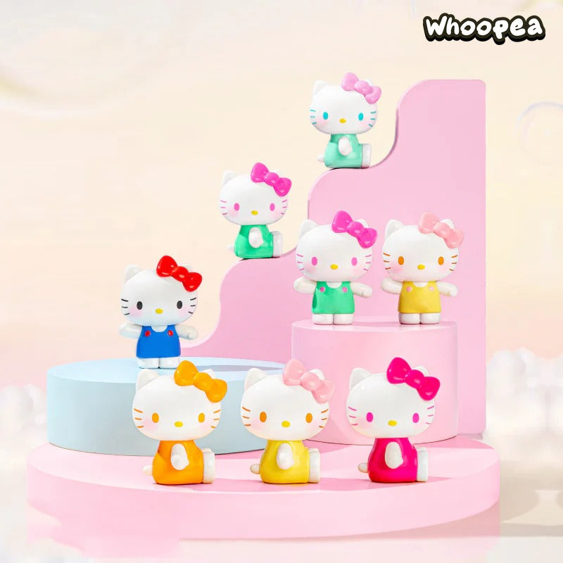 Hello-Kitty Summer Rainbow Candy Series Mini Beans Figures, Blind Bag
