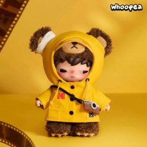 POP MART Hirono Kodak Little Bear Vinyl Plush Pendant Hanging Card