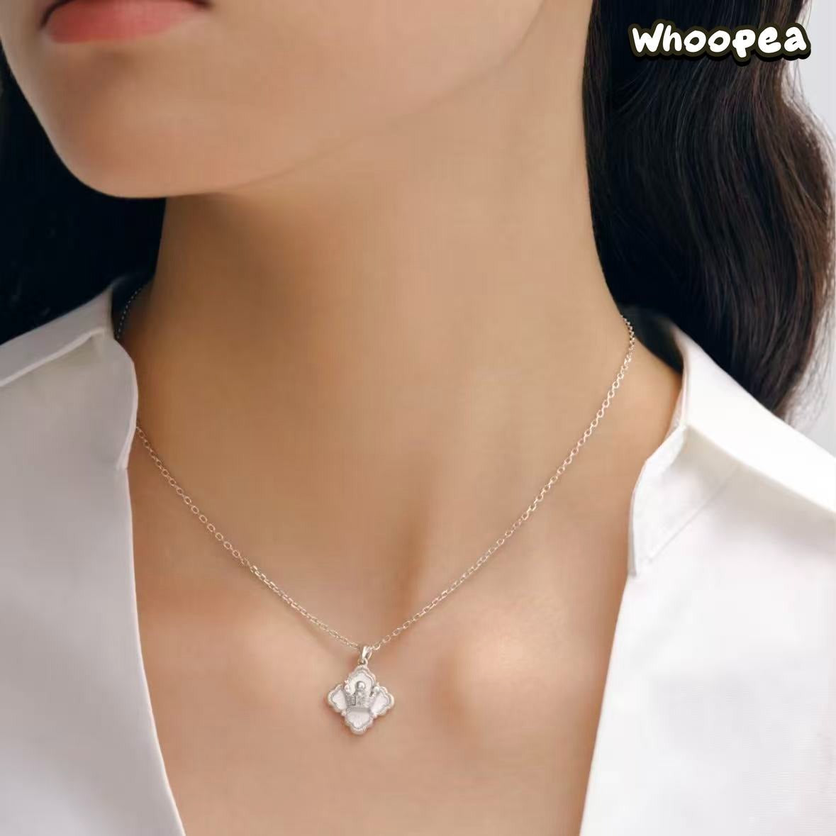 POPOP Jewelry ROYAL MOLLY Lace Series Classic Crown Necklace - Image 2