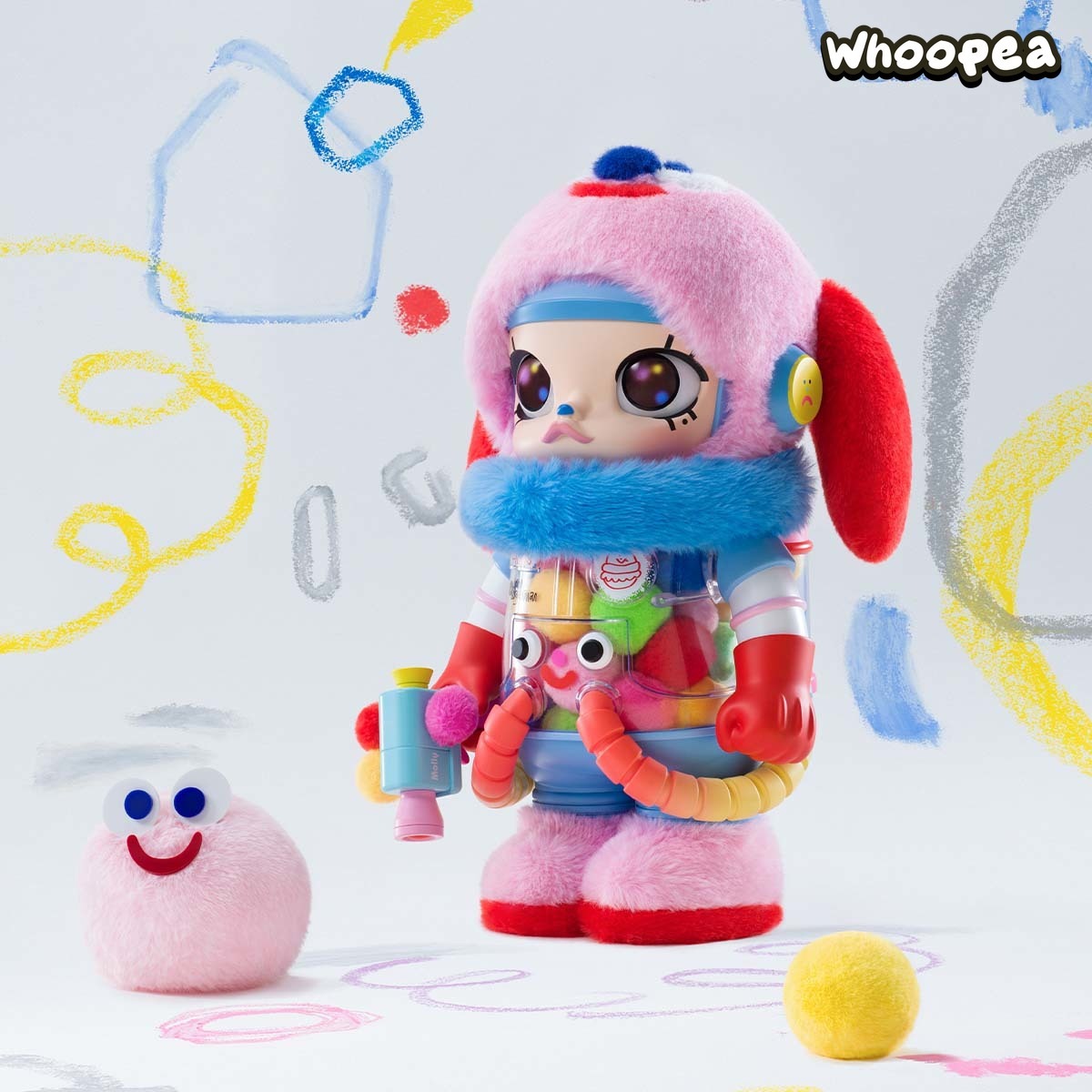 MEGA SPACE MOLLY 400% Jon Burgerman