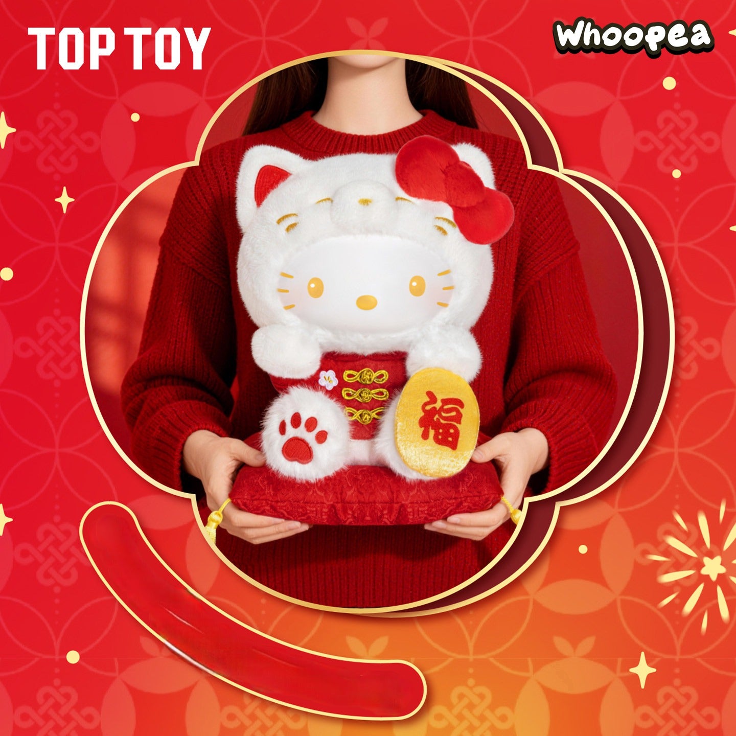 SANRI0 HK Lucky Cat Series Plush Doll - Image 3