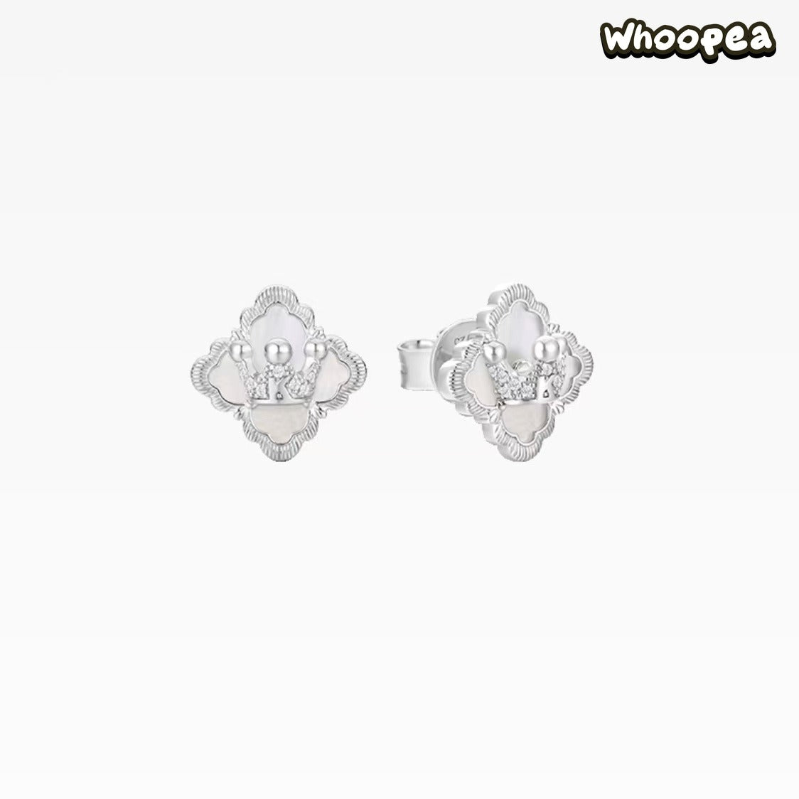 POPOP Jewelry ROYAL MOLLY Lace Series Classic Crown Ear Studs