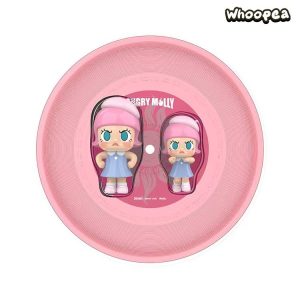 POP MART MOLLY 20th Anniversary Angry Molly Single Record Set "Re" Series Figure Hanging Card