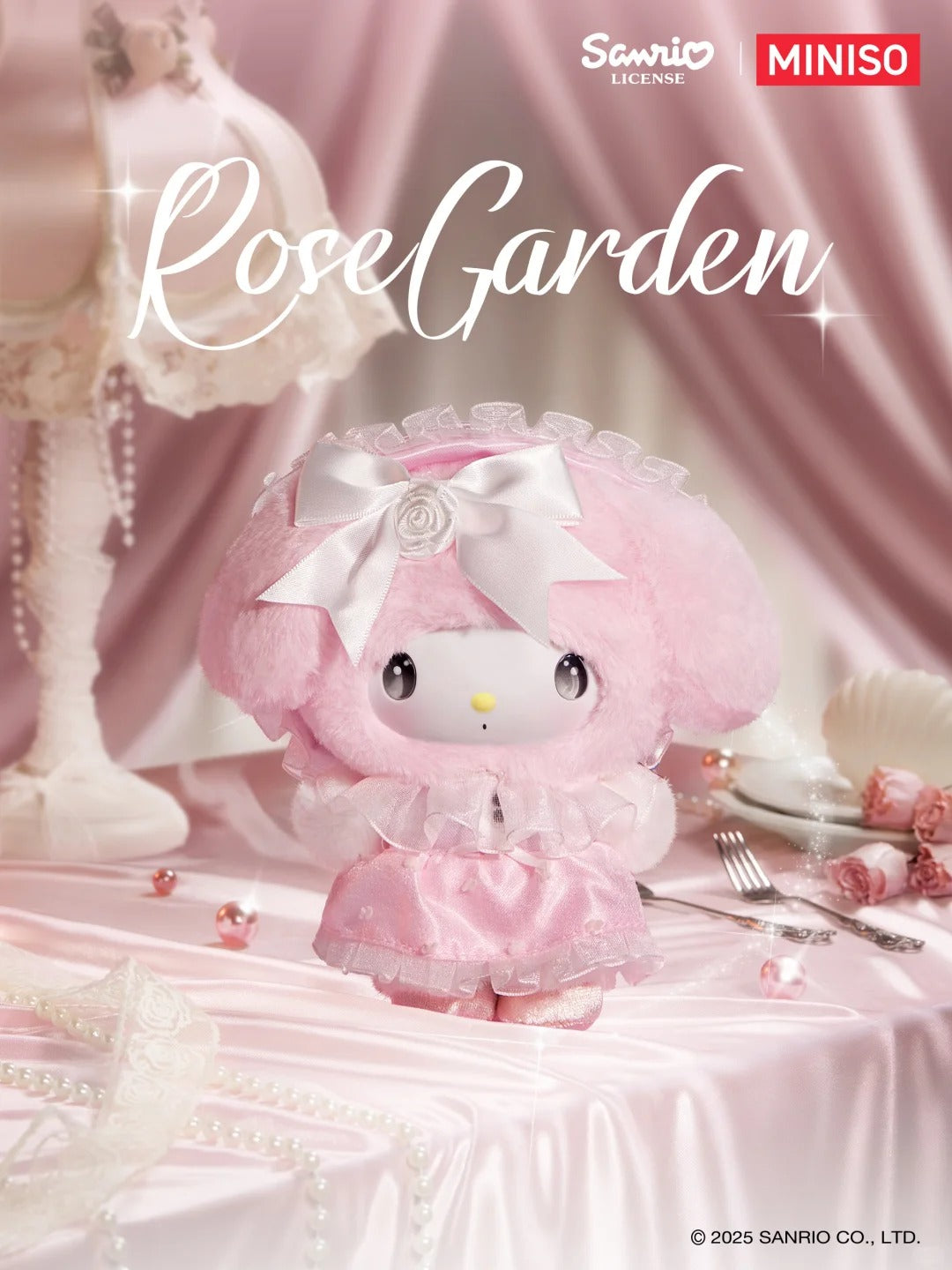 SANRl0 Characters Dream Rose Garden Series Vinyl Plush Blind Box - Image 2