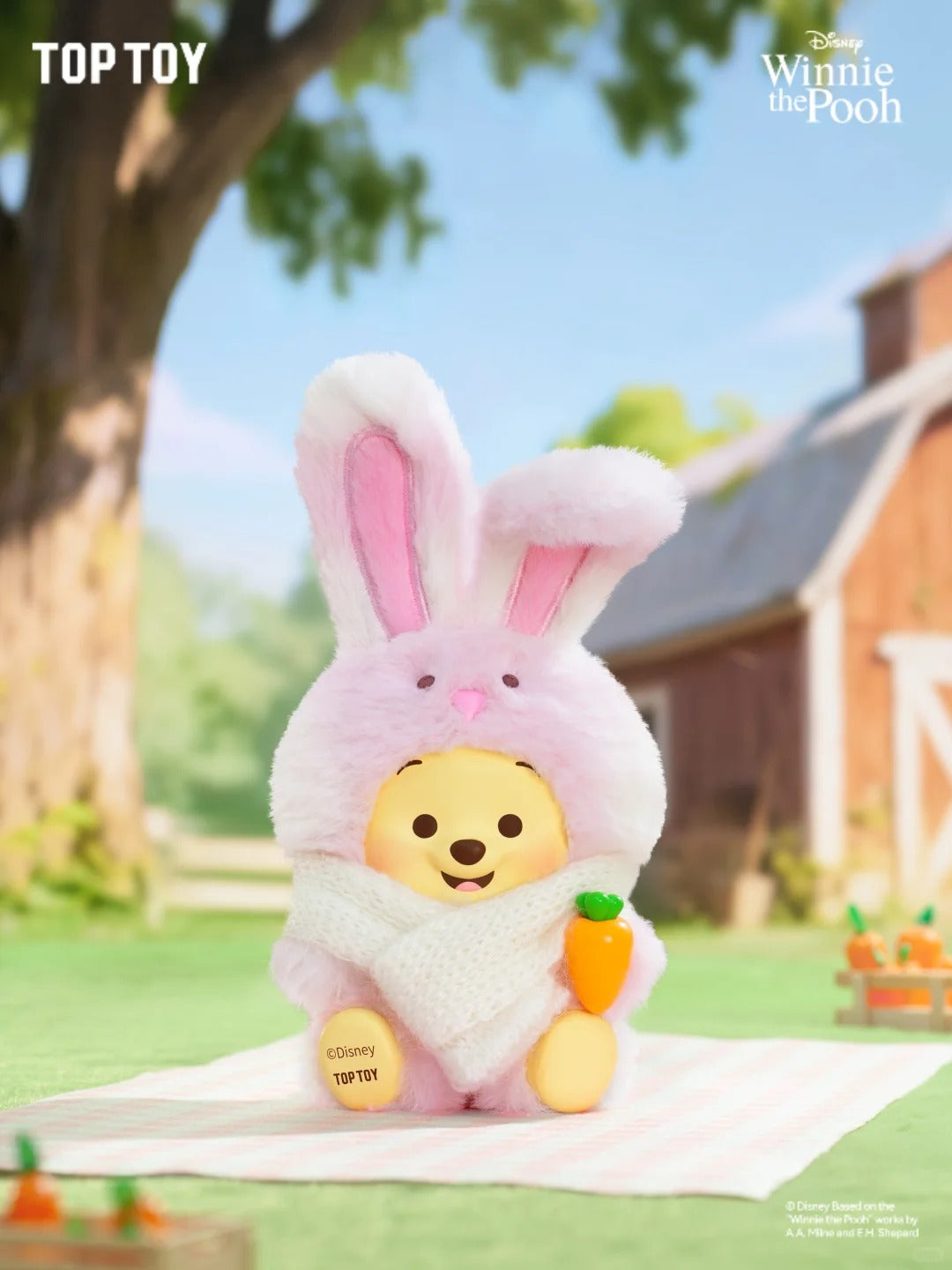 DSN Winnie The Pooh Happy Farm Series Plush Blind Box - Image 2