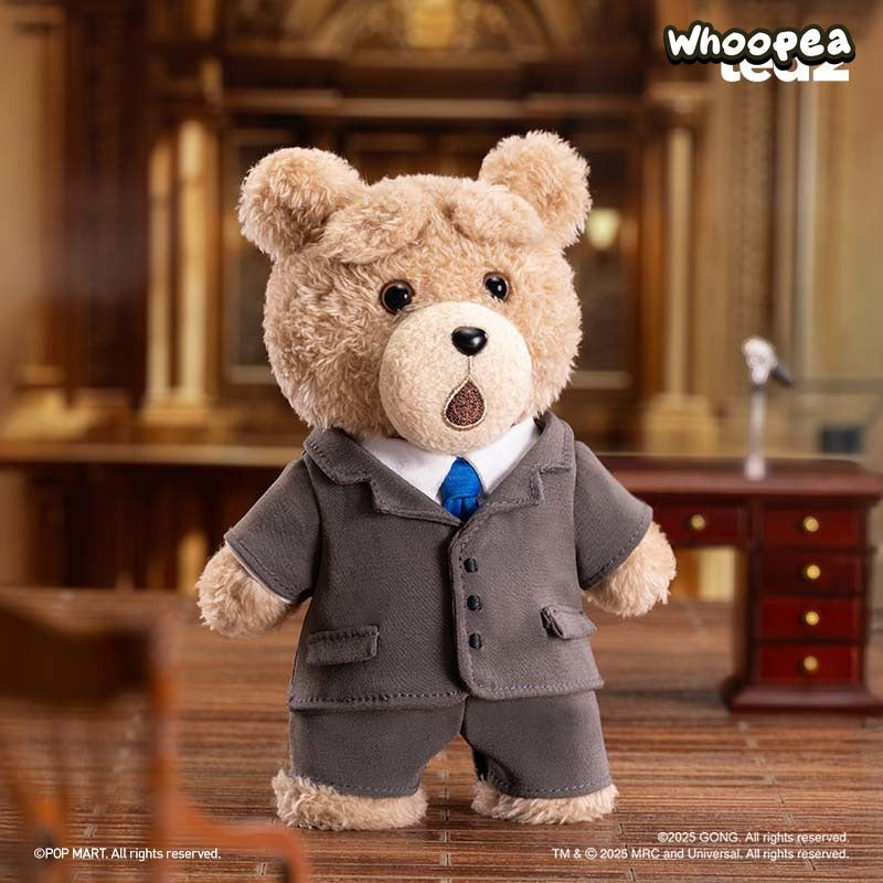 POP MART Ted2 Bear Plush Pendant Action Figures, Blind Box