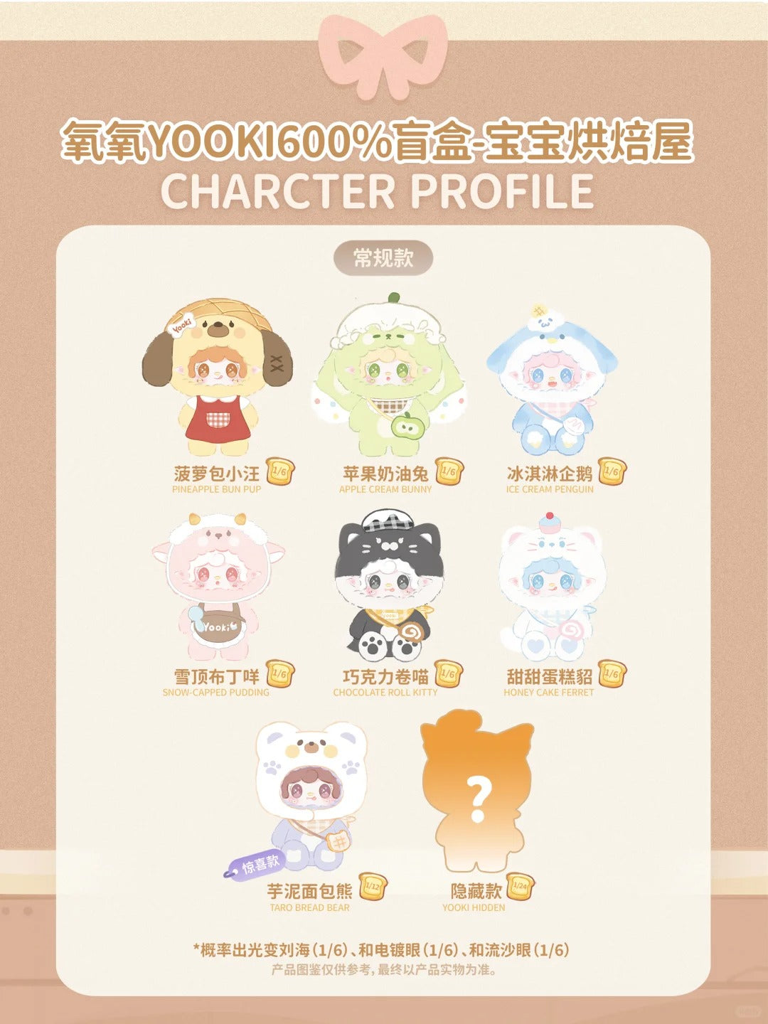 Yooki Baby Bakery 600% Series Plush Blind Box - Image 2