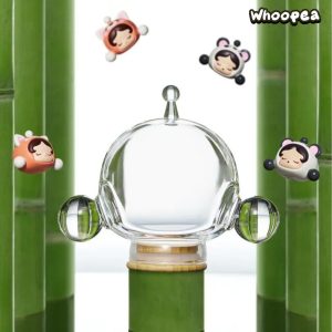 POP MART Skull Panda Glass POP BEAN Jar, Chengdu Exclusive