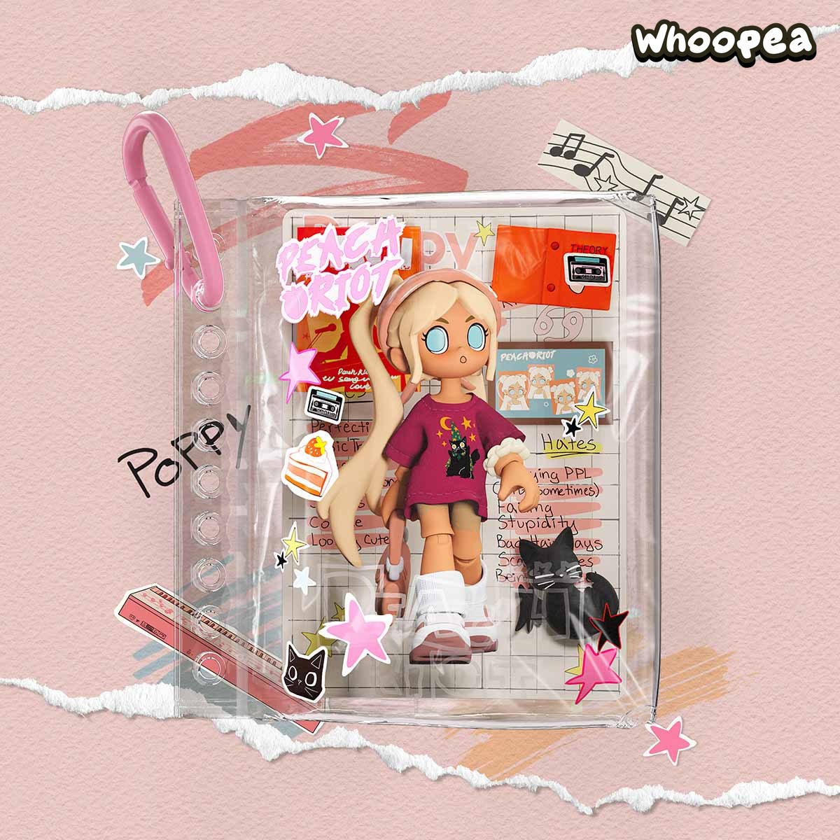 POP MART Peach Riot Carry the Music Series Block Pendant Blind Box