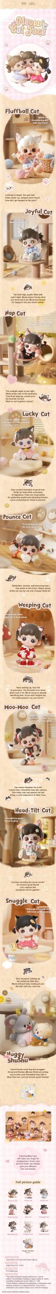 Zoraa Meow Cat Face Mini Series Figures Blind Box - Image 2