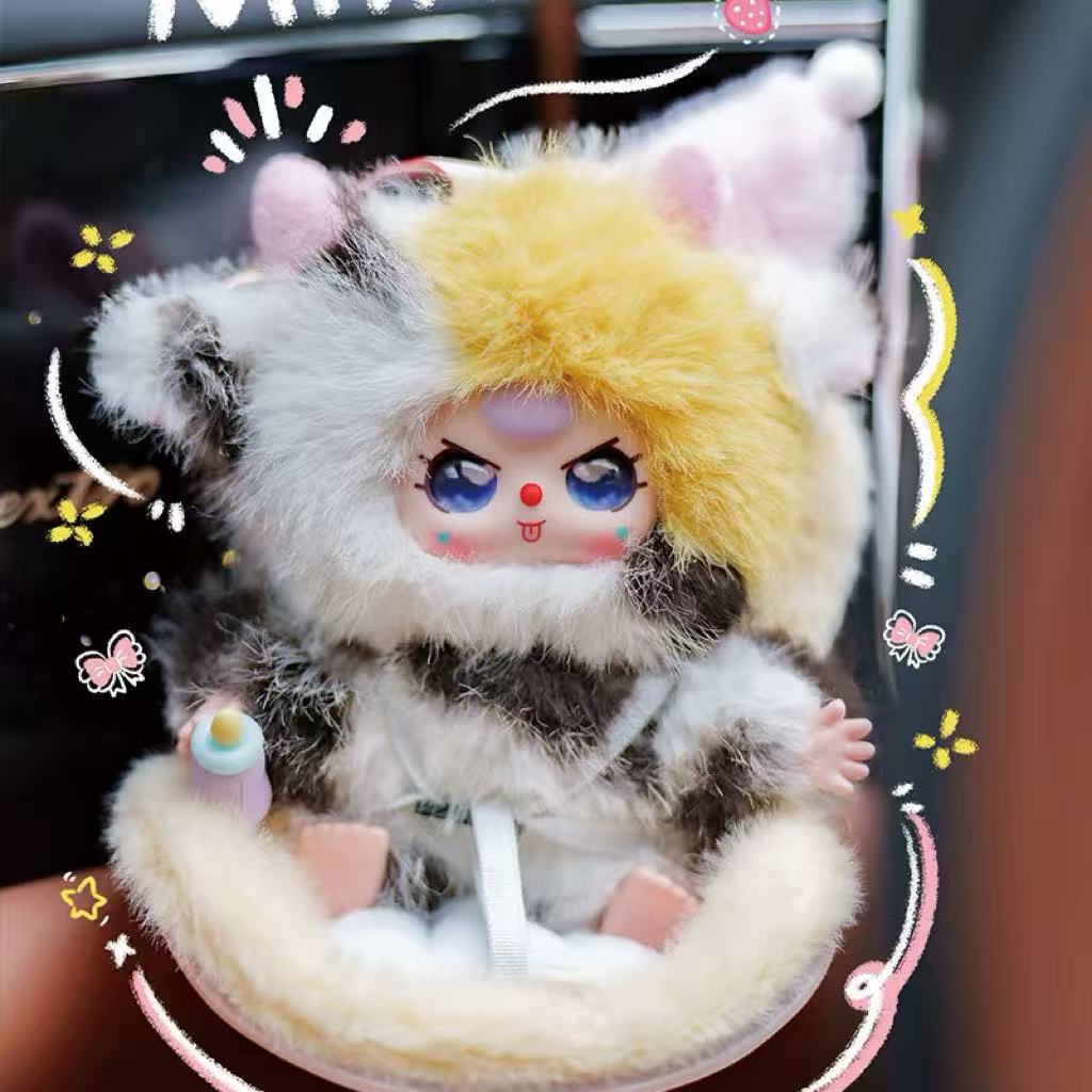 Baby Three Vehicle Mounted Baby Series Plush Dolls, Blind Box - Image 3