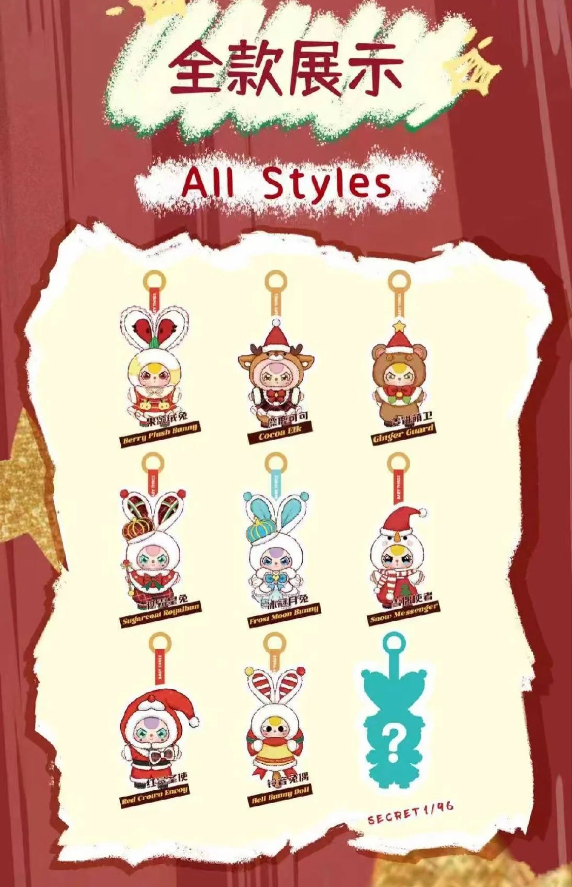 Baby Three Merry Christmas Series Plush Blind Box - Image 3