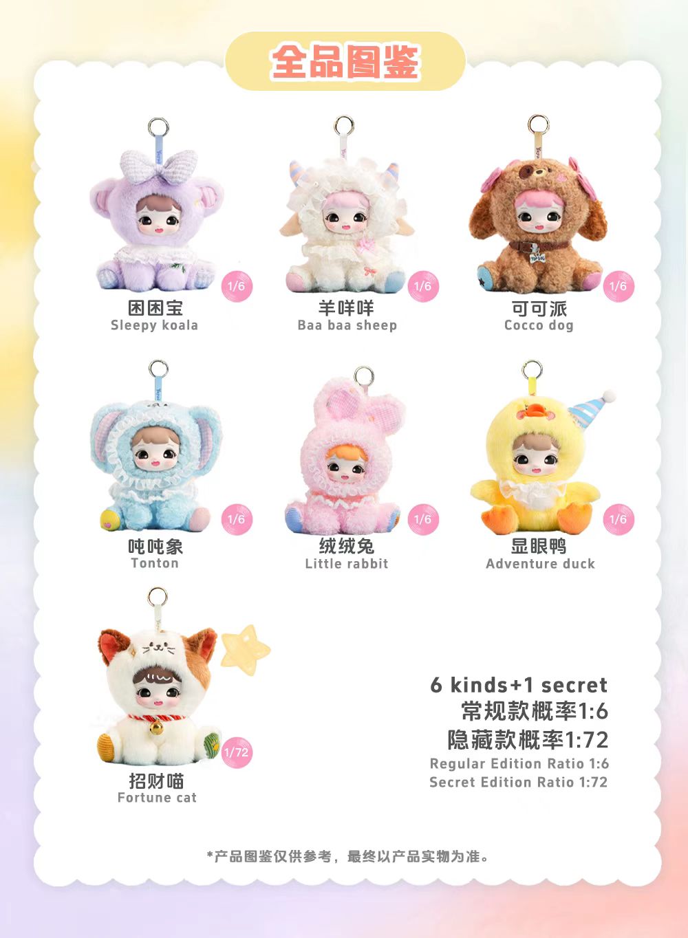 Yoyoo Soft & Fluffy Dream Series Vinyl Plush Blind Box - Image 3