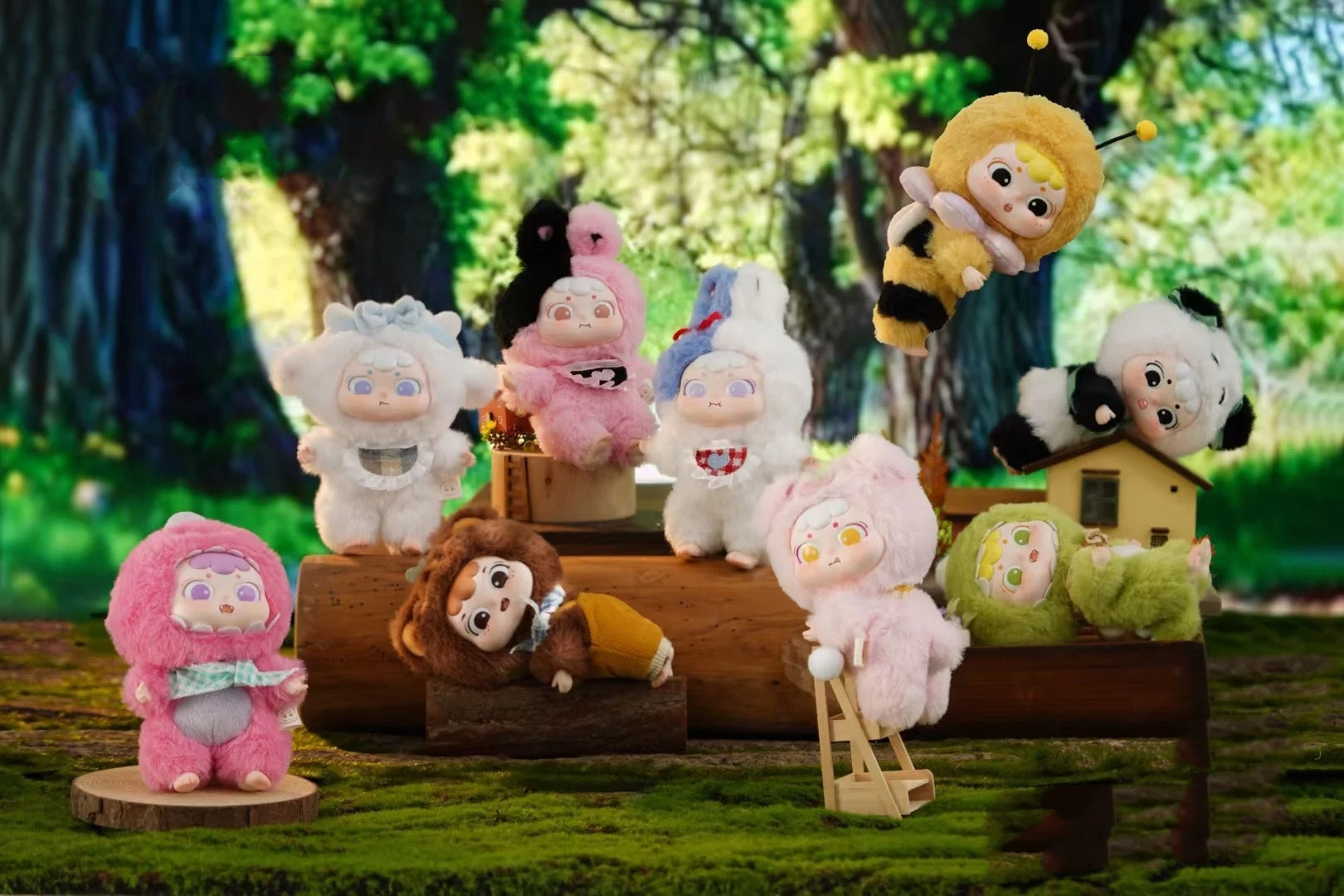 Dai's Animal Crazy Party Series Plush Dolls, Blind Box - Image 2