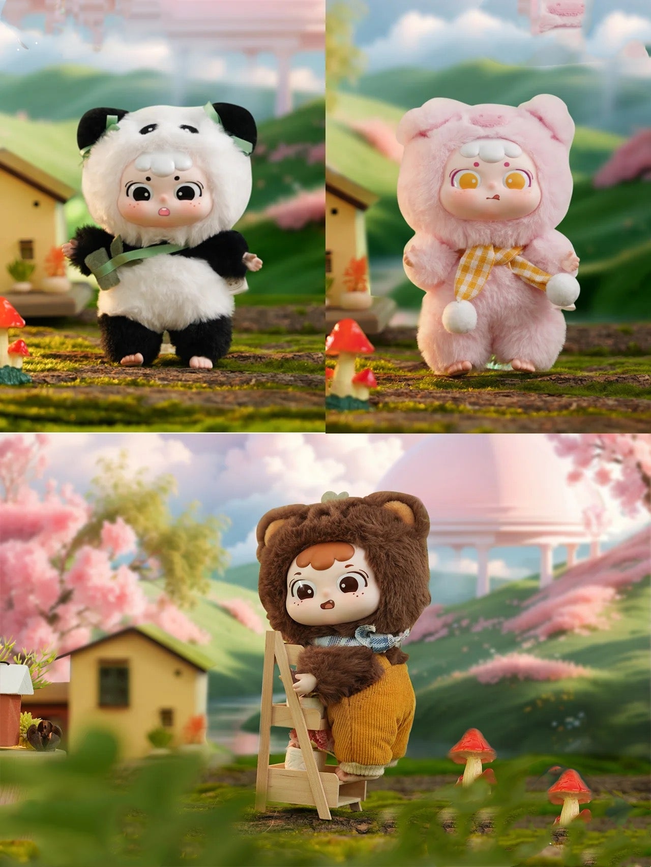 Dai's Animal Crazy Party Series Plush Dolls, Blind Box - Image 4