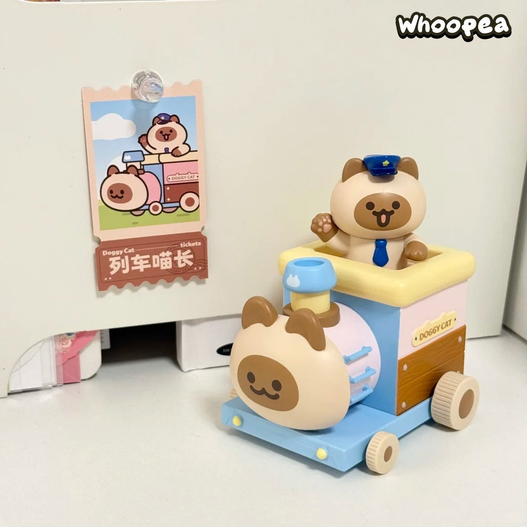 Doggy Cat Fantasy Train Series Figure Blind Box