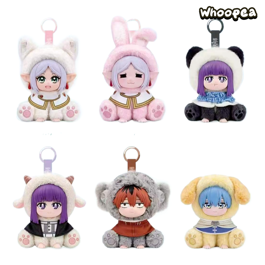 Animal Party Sitting in a Row Series Plush Pendant Blind Box