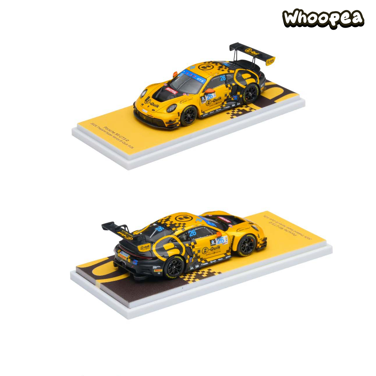 AR Box 1:64 Porsche 911 GT3 R #26 B-Quik Absolute Racing 2025 Thailand Super Series Diecast Model Car - Image 3