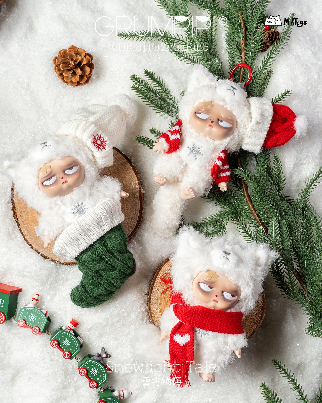 Sleepless Grumpipi Christmas Series Plush Dolls, Blind Box - Image 5