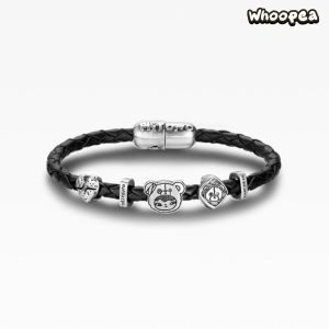 POPOP Jewelry HIRONO Fight for Joy Series Fly Against the Wind Leather Bracelet