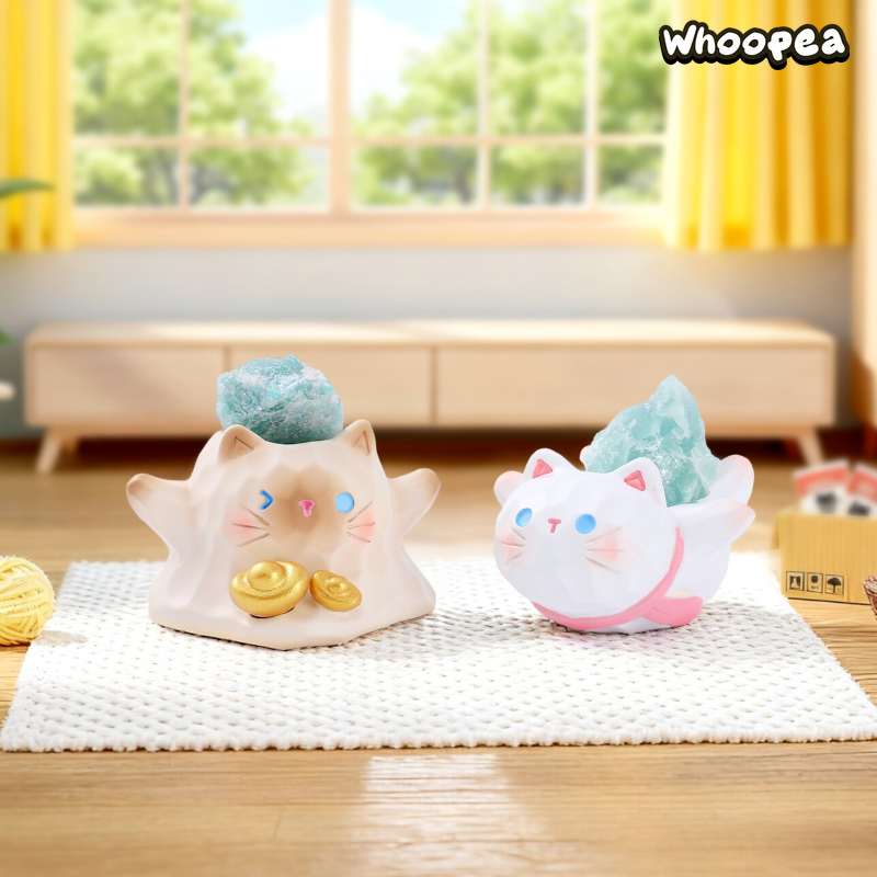 Meow And Meow Series Energy Crystal Mini Bean Blind Box