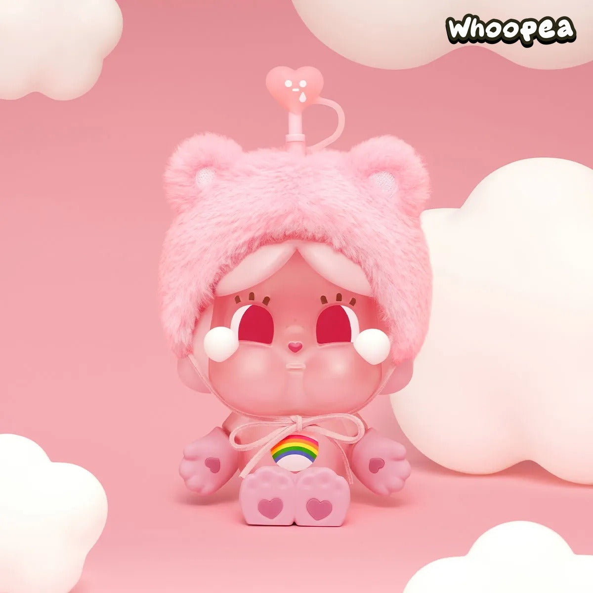 POP MART CRYBABY Care Bears Series Glass Straw Cup