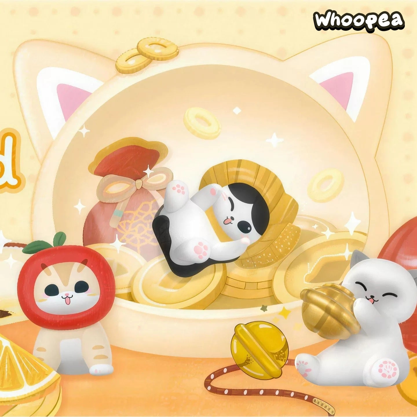 Mofusand Fortune Cat Series Mini Figure Blind Box