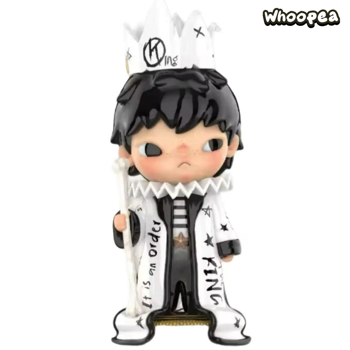 POP MART Hirono The King Figure Hanging Card, France Exclusive - Image 2