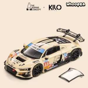 KILO WORKS 1:64 Audi R8 LMS GT3 EVO II #33 China GT T.B.C Cream White Diecast Model Car