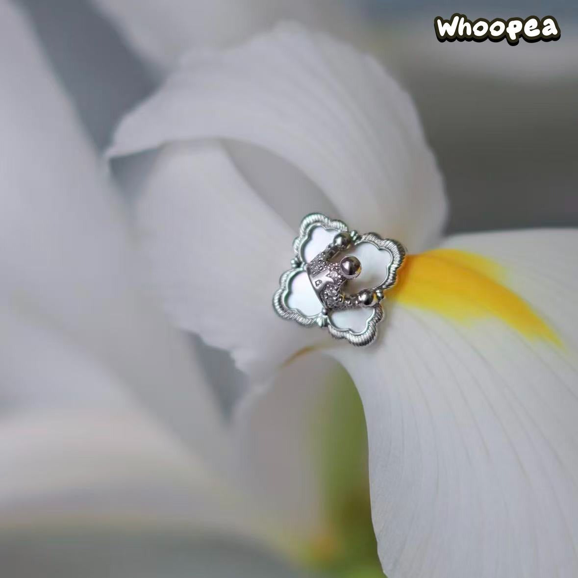 POPOP Jewelry ROYAL MOLLY Lace Series Classic Crown Ear Studs - Image 2