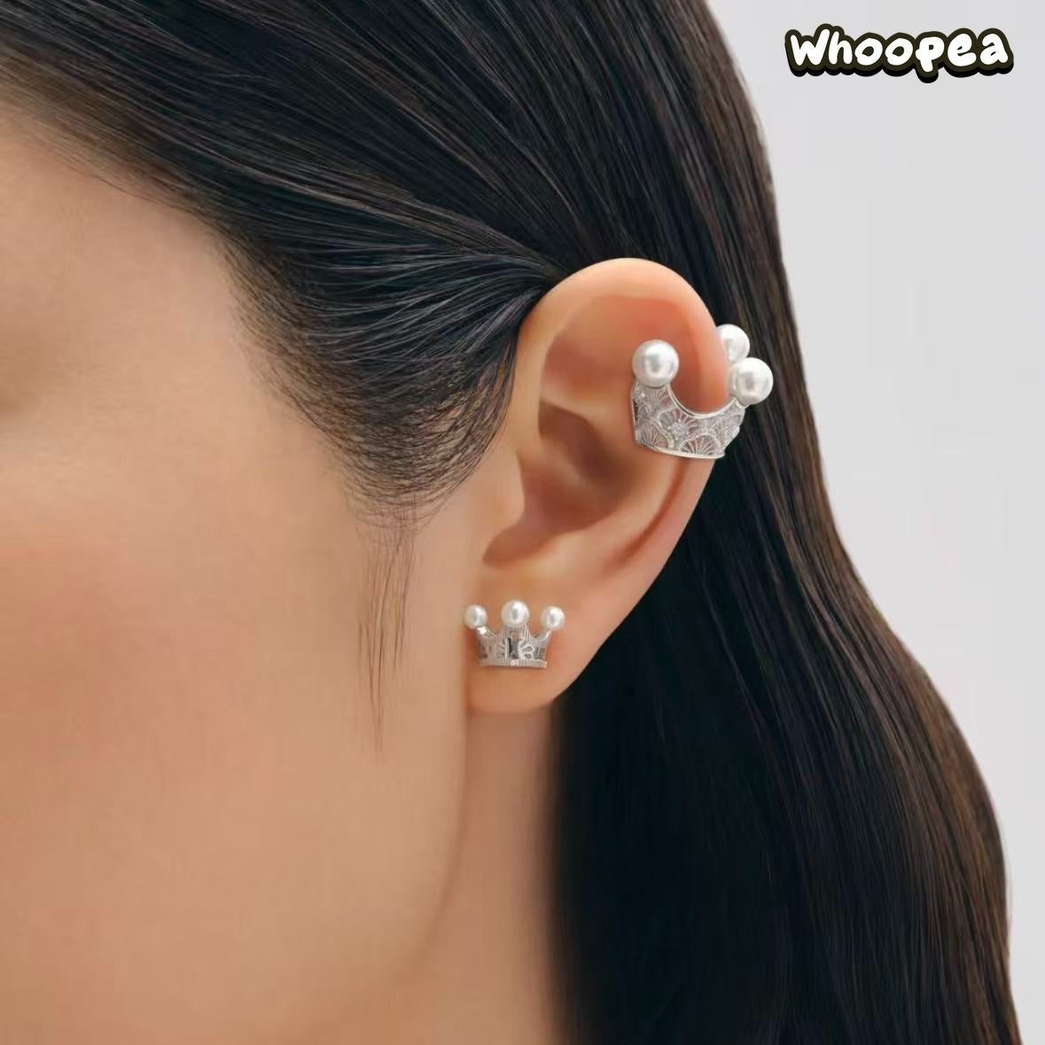 POPOP Jewelry ROYAL MOLLY YUEQI QI Series Crown Ear Cuff - Image 3