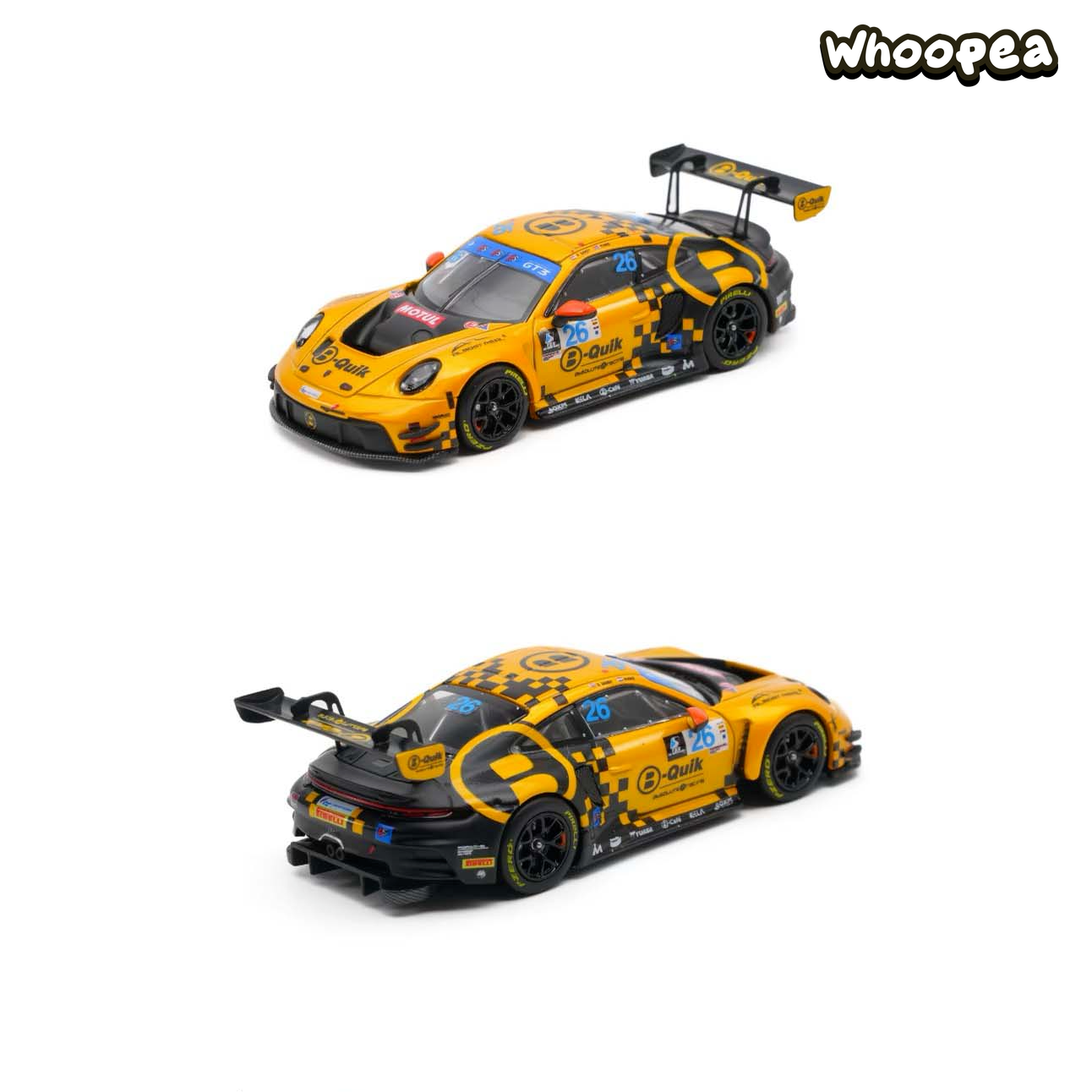 AR Box 1:64 Porsche 911 GT3 R #26 B-Quik Absolute Racing 2025 Thailand Super Series Diecast Model Car - Image 4